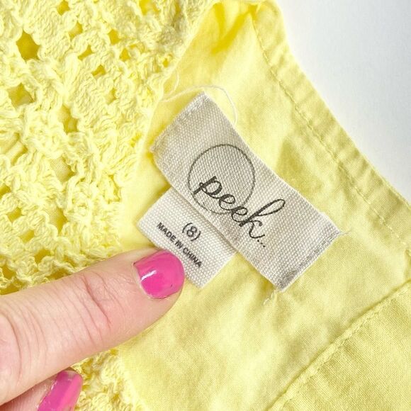 Peek kids yellow lightweight shorts romper 8 - Picture 6 of 8